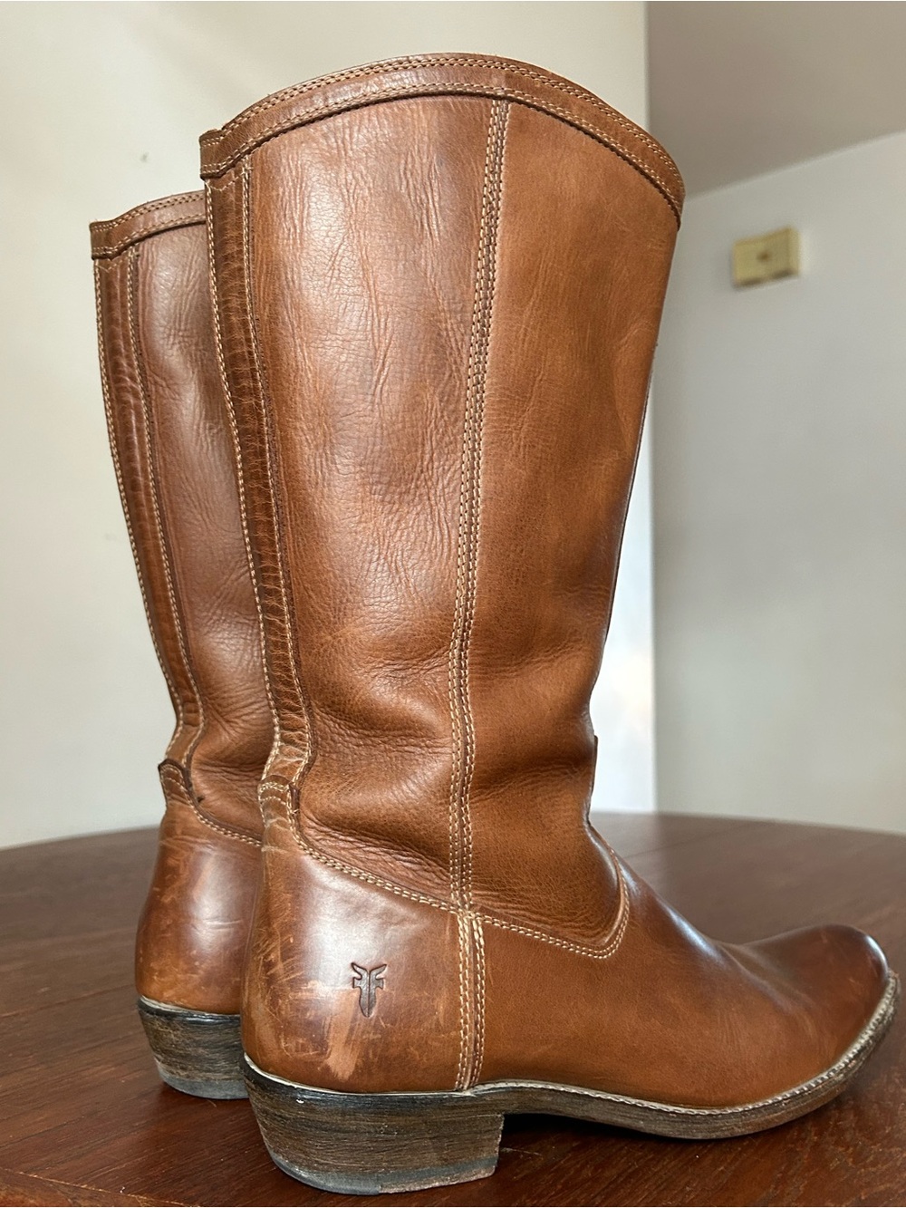 FRYE Women’s Brown Leather Western Boots